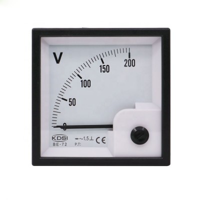 Hot Selling Good Quality BE-72 AC200V rectifier panel analog ac ammeter ac voltmeter