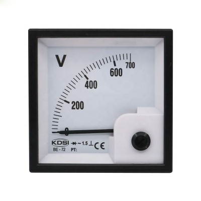 Factory direct sales KDSI BE-72 AC700V rectifier panel analog ac voltmeter