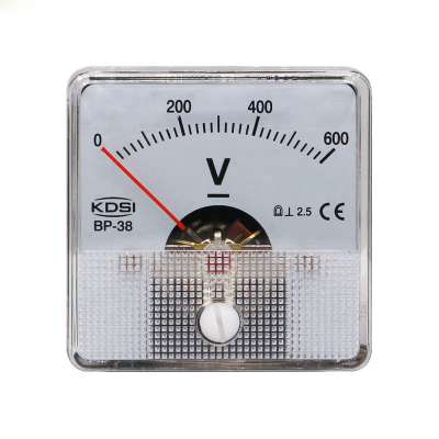 China Supplier BP-38 DC600V  analog dc panel mount voltmeter