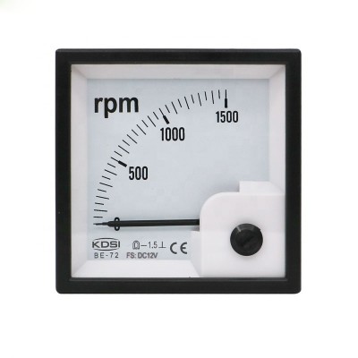 CE certificate BE-72 RPM meter DC12V 1500RPM analog voltage panel marine tachometer