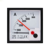 High quality professional BE-80 AC4000/1A with red pointer ac analog amp current panel meter