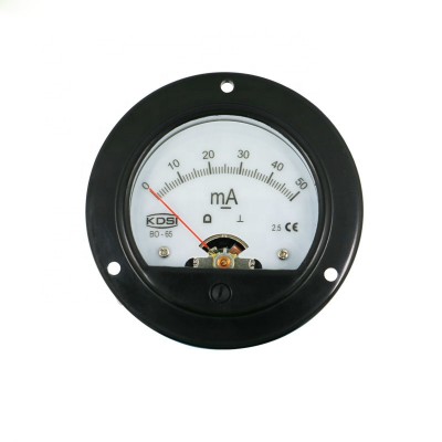 Round type BO-65 DC50mA analog panel backlighting milliammeter