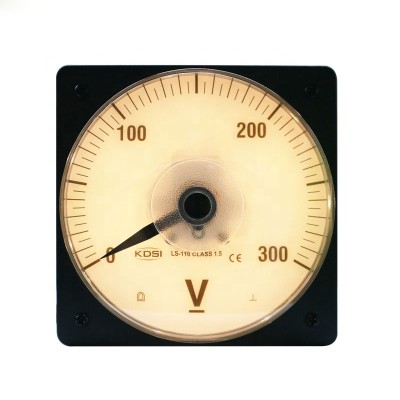 Wide angle LS-110 DC300V backlighting analog  dc panel 0-300v voltmeter