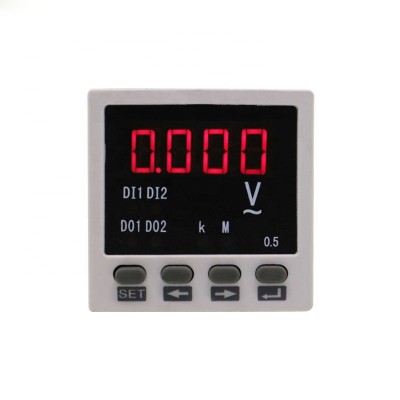 Mini type BE-48AV AC220V single phase digital ac voltmeter