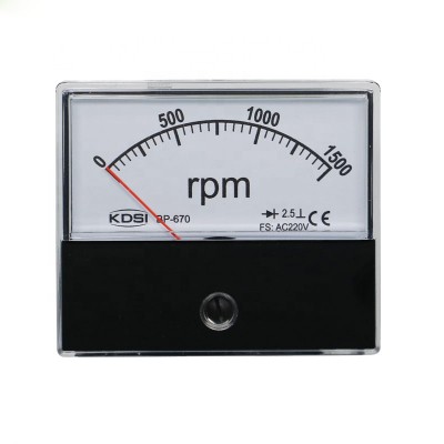 Original manufacturer high Quality BP-670 AC220V 1500rpm rectifier panel analog rpm meter