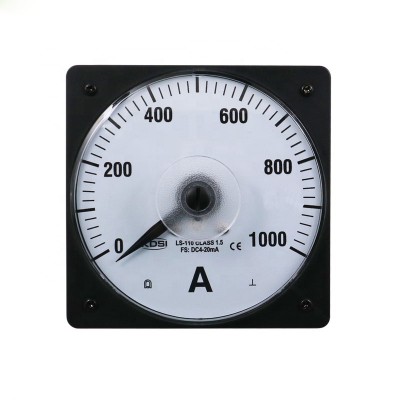 Marine meter wide angle  LS-110 4-20mA 1000A panel analog dc ammeter with output