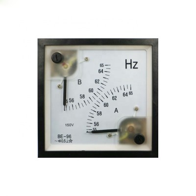 20 Years Manufacturing Experience BE-96 55-65 Hz 150V analog panel double frequency meter