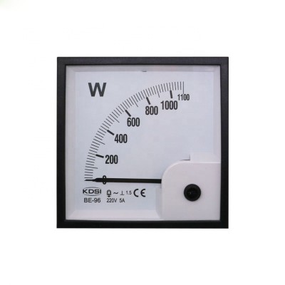 Square type  BE-96 1P 1100W 220V 5A single phase analog power meter