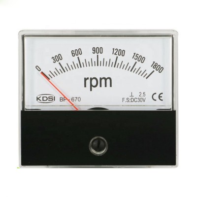 Original manufacturer high Quality BP-670 DC30V 1800rpm panel analog motor rpm meter