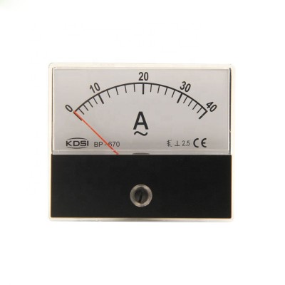 Analog panel meter BP-670 AC Ammeter AC40A mini current meter