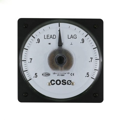 Taiwan technology BE-96 COS 5A 100V analog panel power factor meter