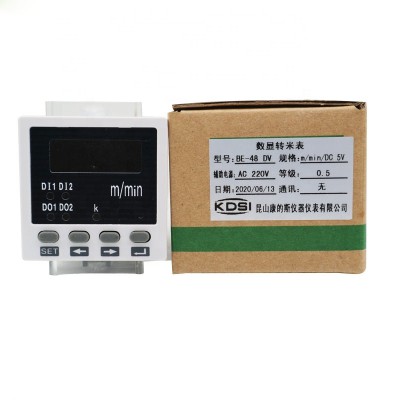 Factory direct sales BE-48DV DC5V m/min voltage meter with digital rpm display