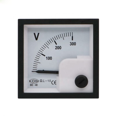 China Supplier BE-48 DC300V  panel analog small 0-300v voltmeter