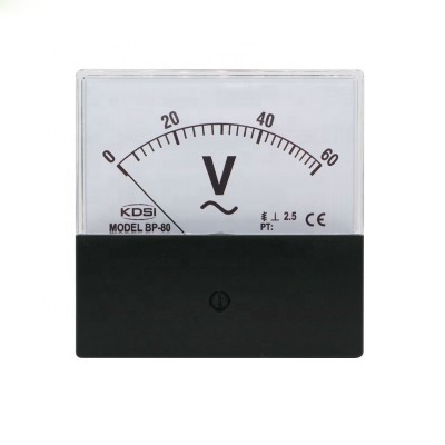 Hot sales BP-80 AC60V black cover analog panel ac voltage meter