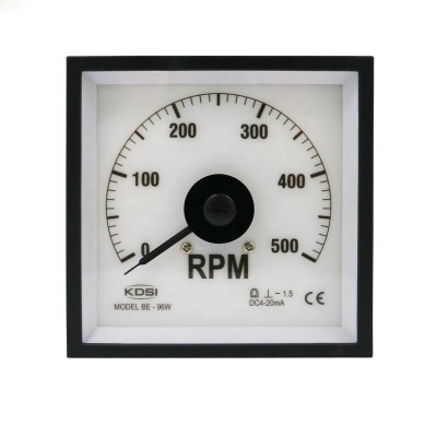 CE Approved  BE-96W DC4-20mA 500rpm backlighting analog panel engine rpm tachometer