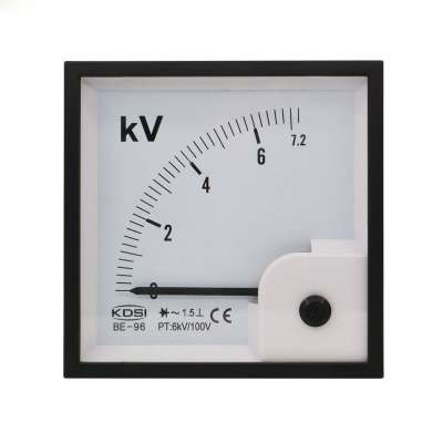 CE Approved BE-96 AC7.2kV 6kV/100V analog ac rectifier control panel voltmeter