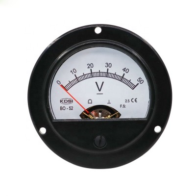 CE Approved BO-52 DC50V analog panel mount round voltmeter